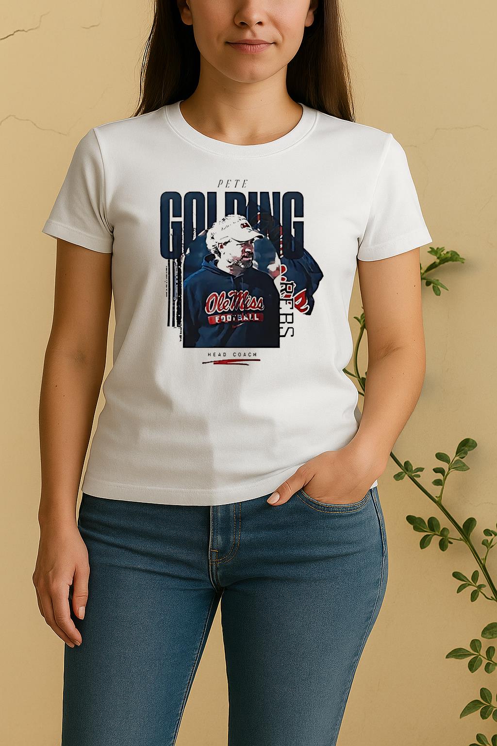 Coach Pete Golding Of Ole Miss Football Women Shirt