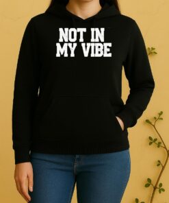 Distressed Not In My Vibe Retro Unisex Hoodie