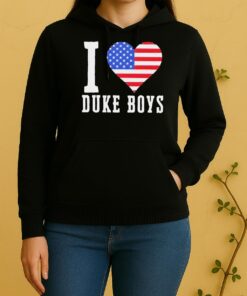 Duke Boys I Love Duke Boys Us Flag Unisex Hoodie