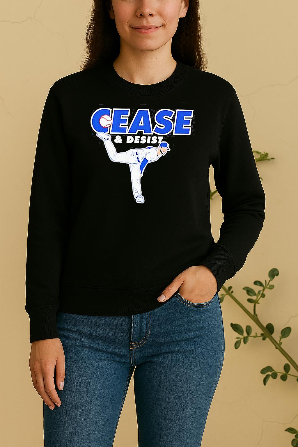 Dylan Cease Toronto Blue Jays Cease Amp Desist Sweater