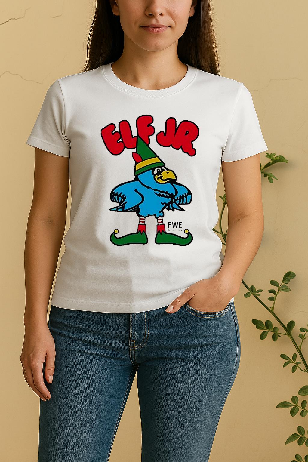 Ft Wright Drama Presents Elf Jr Christmas Women Shirt