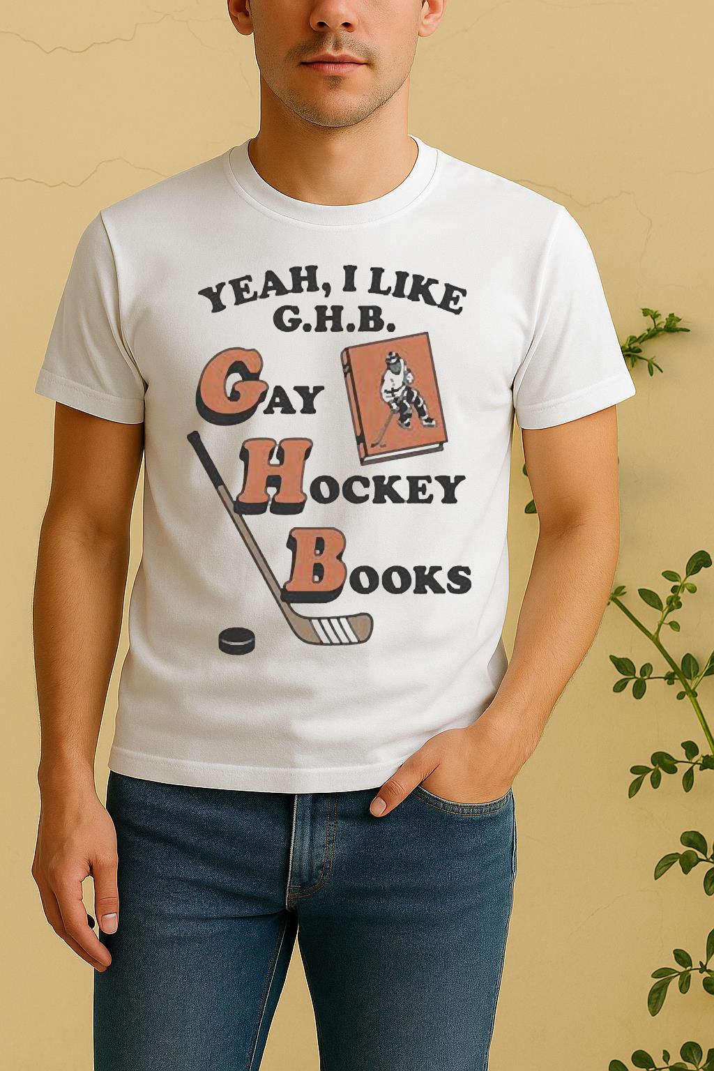 Funny Yeah I Like G H B Gay Hockey Books Shirt by Bino Shirt – Custom Graphic T-Shirt