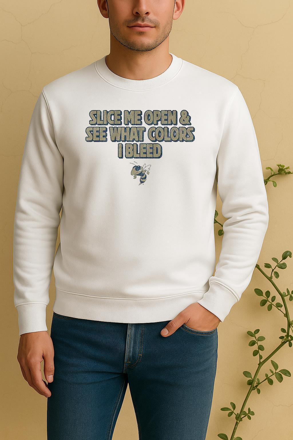 Georgia Tech Yellow Jackets See What Colors I Bleed Sweater