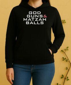 God Guns And Matzah Balls Unisex Hoodie