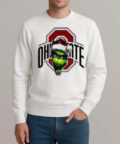 Grinch Santa Hat Ohio State Buckeyes Football Nfl 2025 sweater