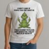 Grinch Santa Middle Finger I Dont Care If People Talk Shit About Me I Was Raised To Flush Shirt