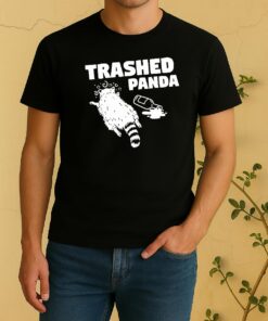 Hanover Drunk Raccoon Trashed Panda Shirt