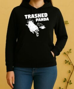 Hanover Drunk Raccoon Trashed Panda Unisex Hoodie
