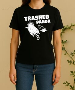 Hanover Drunk Raccoon Trashed Panda Women Shirt
