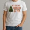 He Loves My Showgirl Style She Loves My Redwood Christmas Shirt