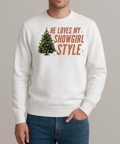 He Loves My Showgirl Style She Loves My Redwood Christmas sweater