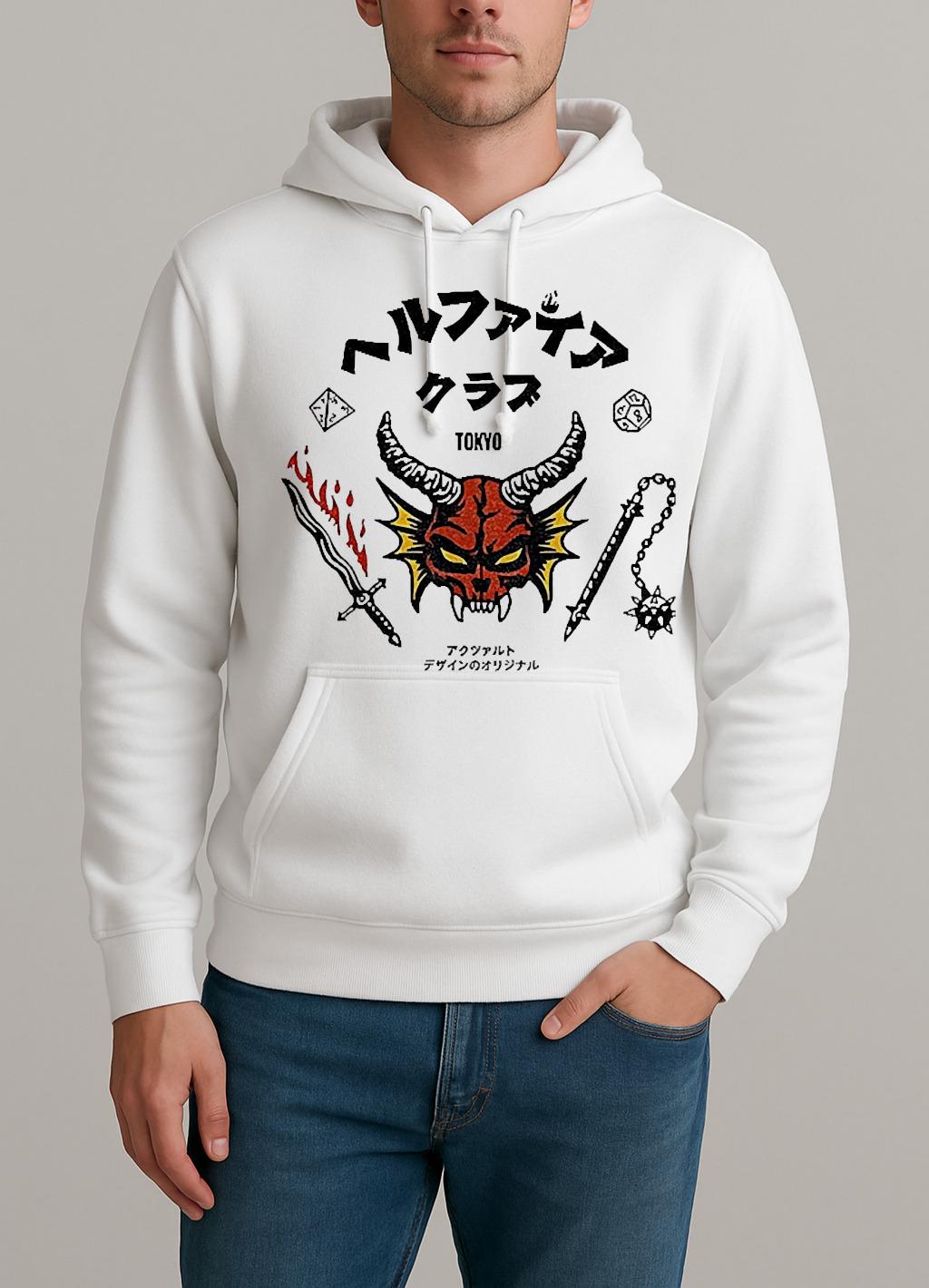 Hellfire Club Tokyo Stranger Things 5 Vintage Unisexhoodie
