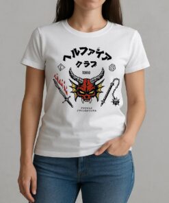 Hellfire Club Tokyo Stranger Things 5 Vintage W-tee