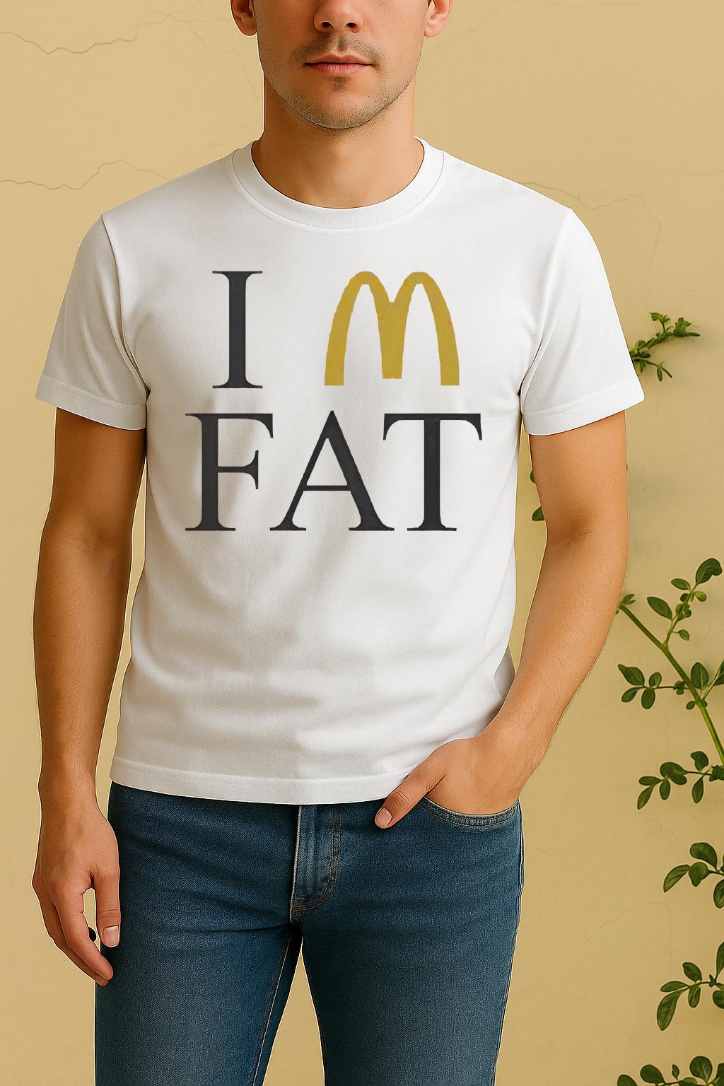 Hot Im Fat Mcdonalds Shirt by Bino Shirt – Custom Graphic T-Shirt