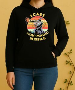 I Cast Non Magic Missile Sunset Vintage Unisex Hoodie