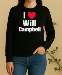 I Love Will Campbell New England Patriots Sweater