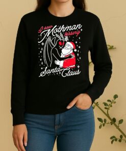 I Saw Mothman Kissing Santa Claus Christmas Sweater