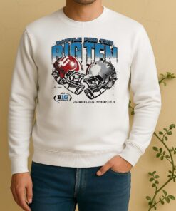 Indiana Hoosiers Vs Ohio State Buckeyes Battle For The Big Ten 2025 Helmets Sweater