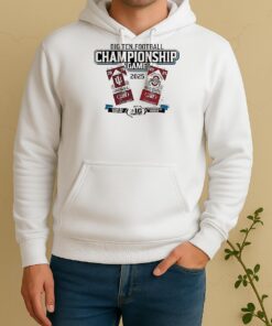 Indiana Vs Ohio State Big Ten Grey 2025 Football Championship Tickets Unisex Hoodie