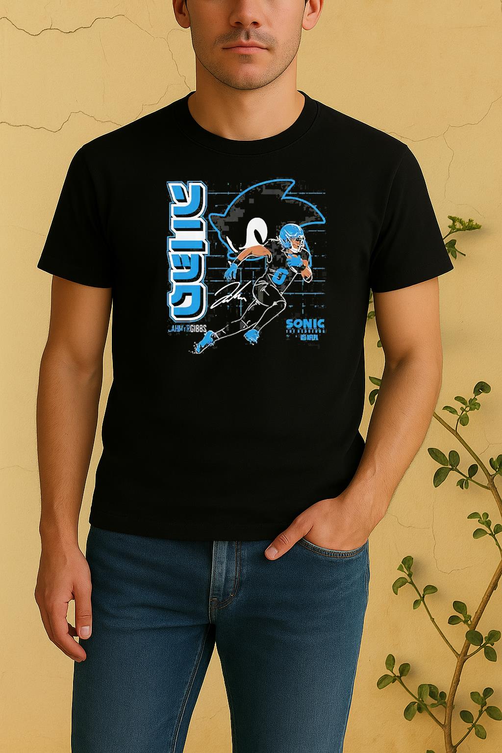 Jahmyr Gibbs Sonic The Hedgehog Shirt