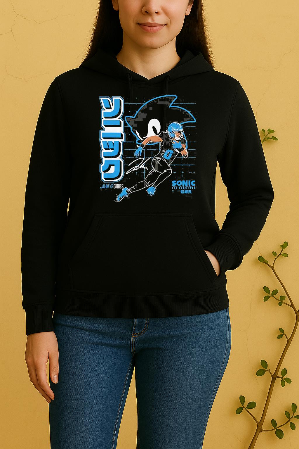 Jahmyr Gibbs Sonic The Hedgehog Unisex Hoodie