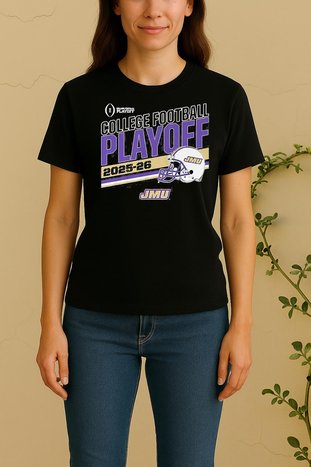 Jmu 2025 Cfp Stripe Women Shirt