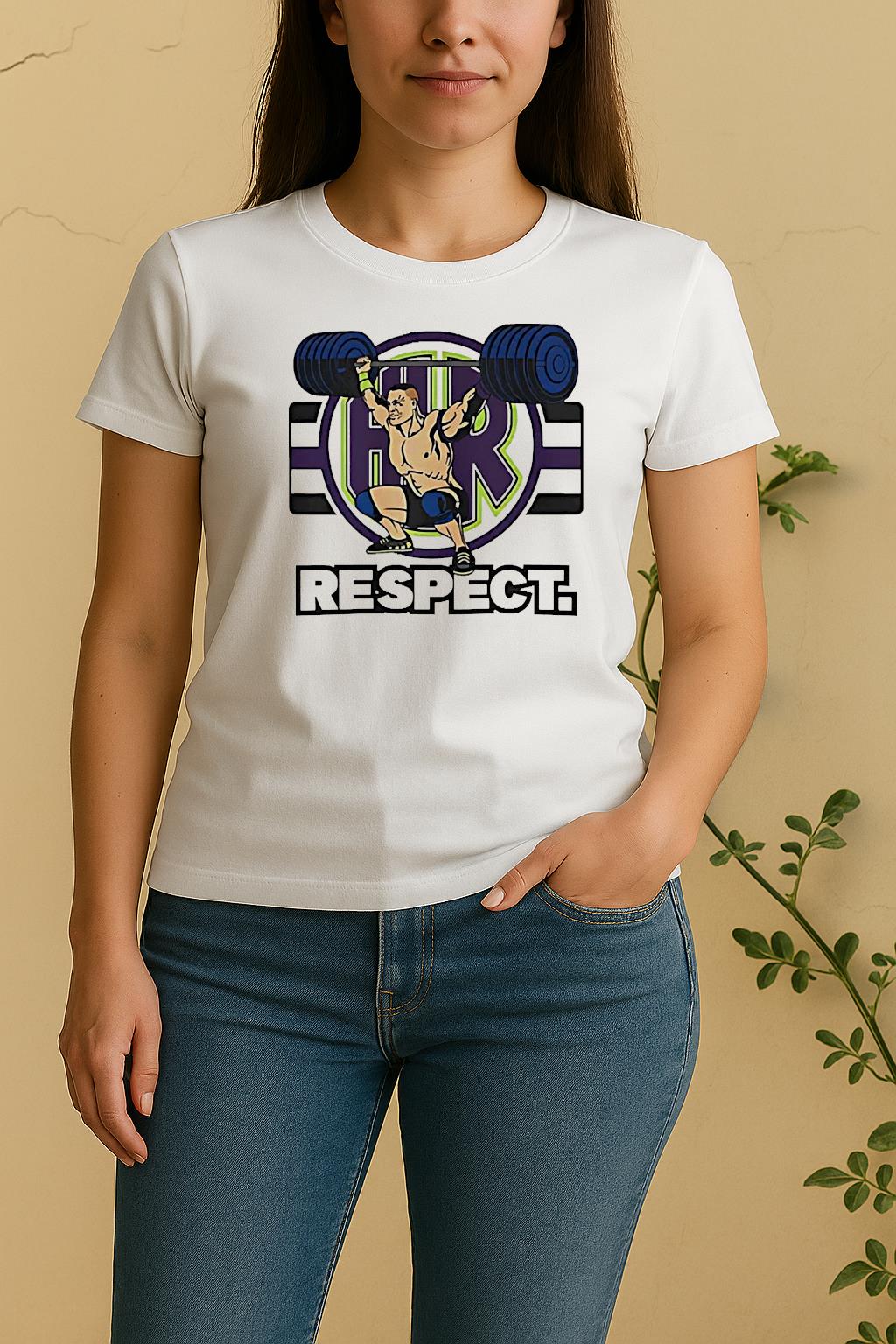 John Cena Respect Earn It Wwe Graphic Women Shirt