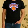 Josh Hart Wearing Marty Supreme New York Knicks Parody Logo Shirt