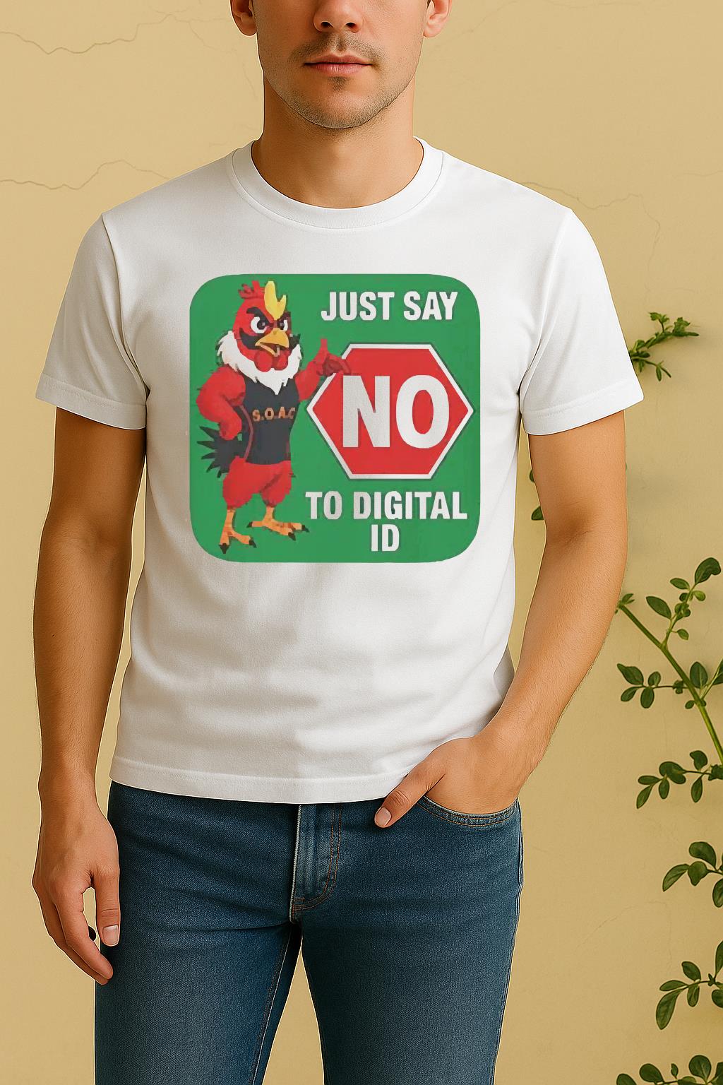 Just Say No To Digital Id Tee Shirt