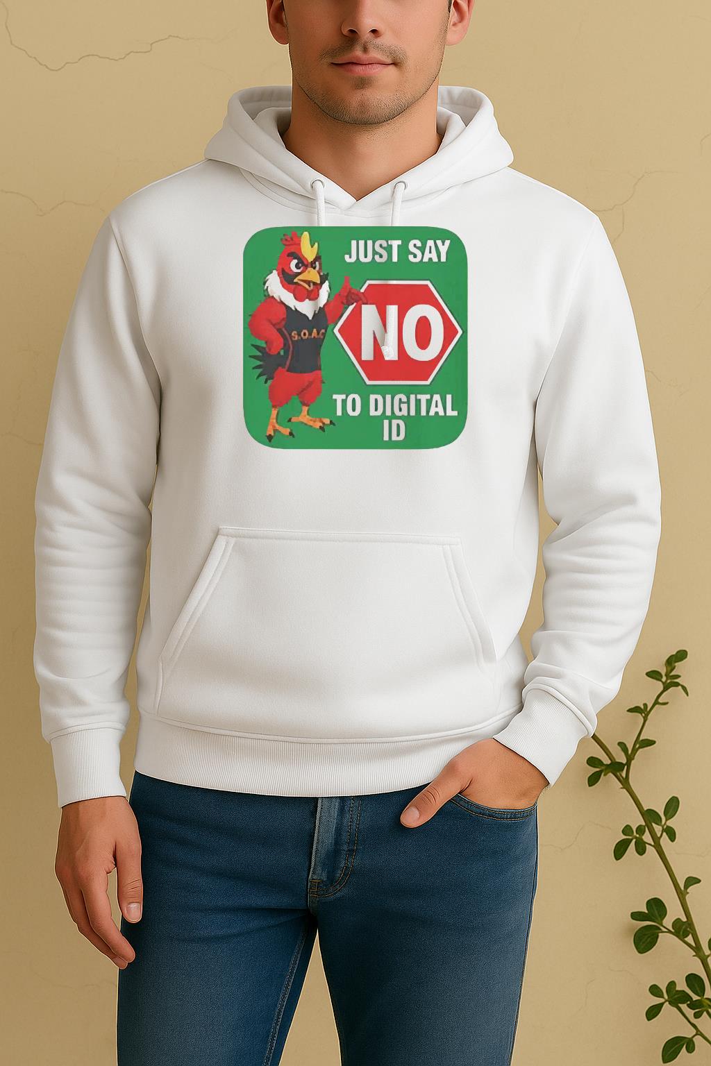 Just Say No To Digital Id Tee Unisex Hoodie