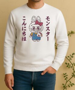 Labubu In The Kawaii Style Of Hello Kitty Hello Monster Sweater