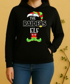 Las Vegas Raiders Christmas Elf Unisex Hoodie
