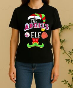 Los Angeles Angels Christmas Elf Women Shirt