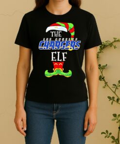 Los Angeles Chargers Christmas Elf Women Shirt