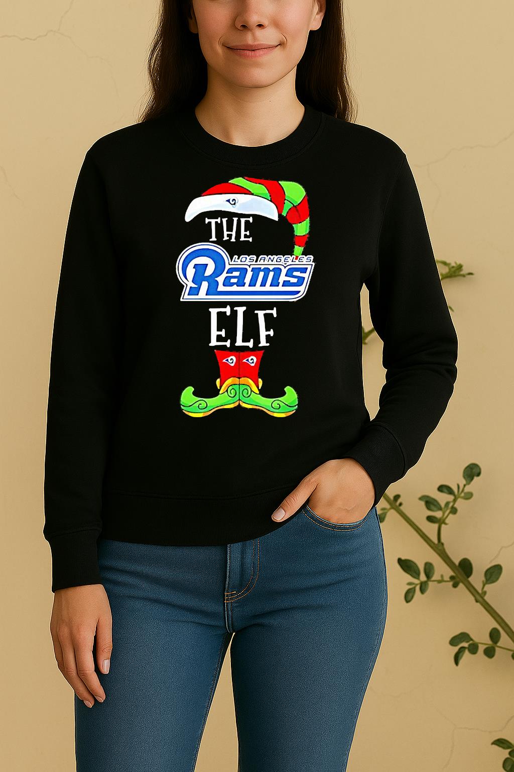 Los Angeles Rams Christmas Elf Sweater