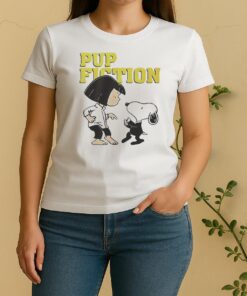 Lucy And Snoopy Pulp Fiction Women Shirt