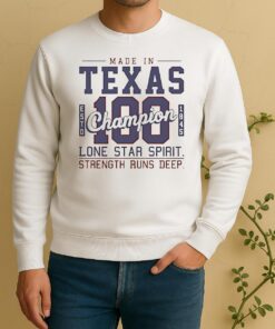 Made In Texas Champion Est 1845 Lone Star Spirit Strength Runs Deep Sweater