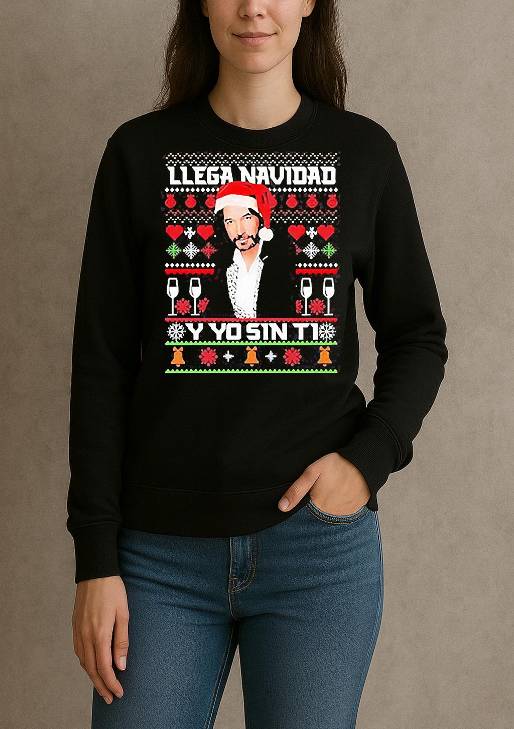 Marco Antonio Solis Llega Navidad Y Yo Sin Ti Christmas Ugly sweater