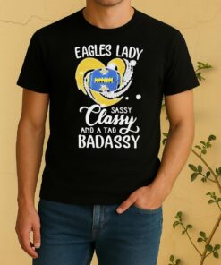Marquette Golden Eagles Lady Sassy Classy And A Tad Badassy Diamond Heart Shirt
