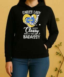 Marquette Golden Eagles Lady Sassy Classy And A Tad Badassy Diamond Heart Unisex Hoodie