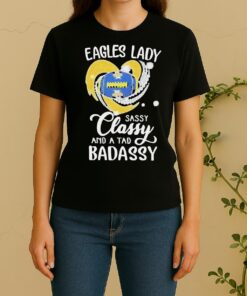 Marquette Golden Eagles Lady Sassy Classy And A Tad Badassy Diamond Heart Women Shirt
