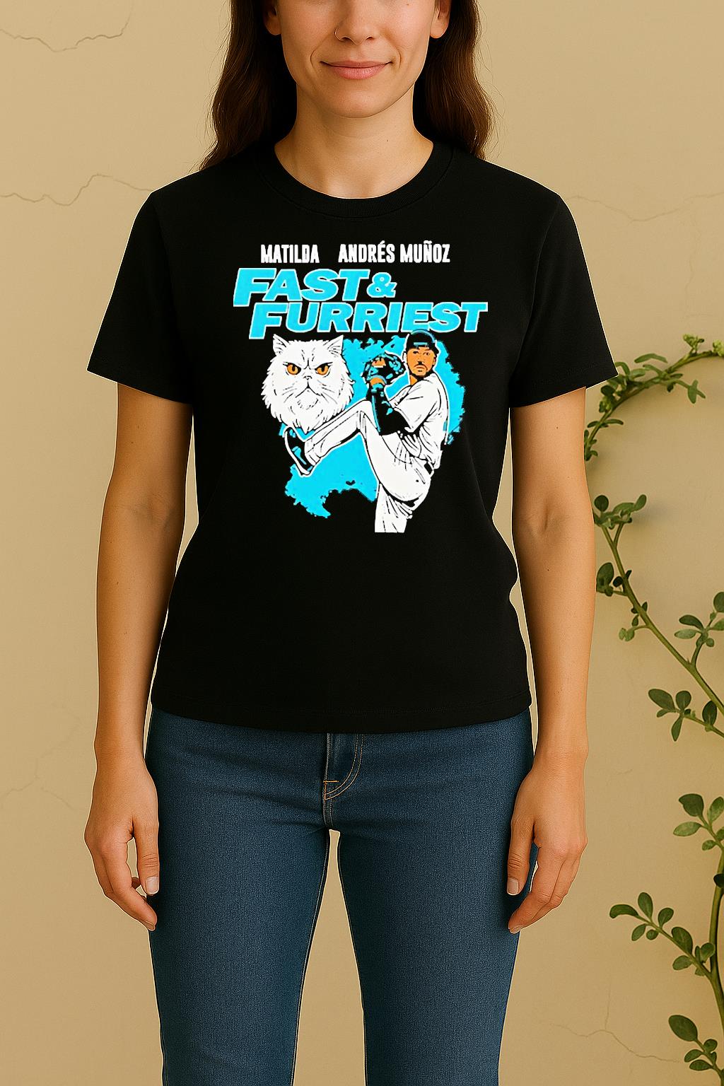 Matilda Andres Munoz Fast And Furriest Mariners Women Shirt
