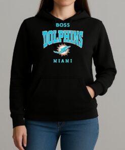 Miami Dolphins Nfl Boss Logo Unisexhoodie