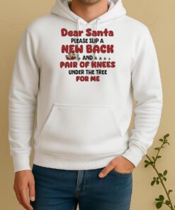 Minions Dear Santa Please Slip A New Back And Pair Of Knees Under The Tree For Me Unisex Hoodie