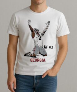 Nate Frazier Georgia Bulldogs Football End Zone Celebration Signature Shirt