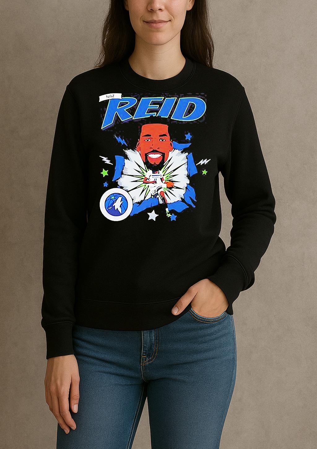 Naz Reid Minnesota Timberwolves Caricature 25 sweater