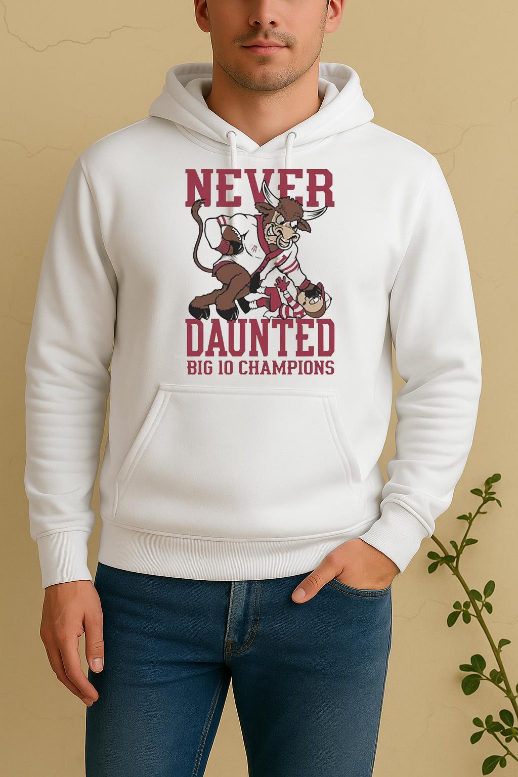Never Daunted Big 10 Indiana Champions Unisex Hoodie