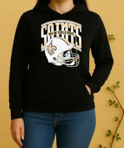 New Orleans Saints Gradient Helmet Unisex Hoodie