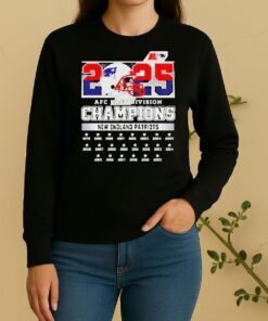 New York Patriots Football Helmet Afc East Division Champions 2025 Sweater