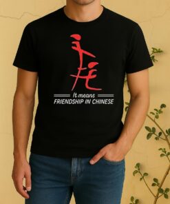 Nice It Means Friendship In Chinese Shirt
